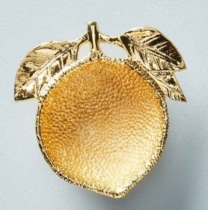 Tazón de limón de Metal dorado hecho a mano personalizado más vendido para el hogar que sirve decoración de jardín ocasiones navideñas industrias Acube - Product Image 1