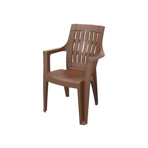 Modern Plastic Outdoor <b>Chair</b> With Slat Back And Armrests Stackable Leisure <b>Chair</b> For Home Use - Product Image 1