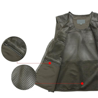 Chaleco Cargo multibolsillo de poliéster/algodón para hombre, ropa exterior de secado rápido, Escalada, tiro, fotografía, pesca, chaleco de periodista
