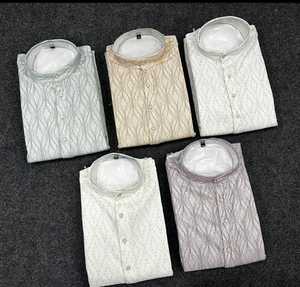 2025 dernières conceptions indiennes et pakistanaises auto-veste vêtements Kurta fait à la main à partir de coton de haute qualité pour mariage Festival porter - Product Image 2