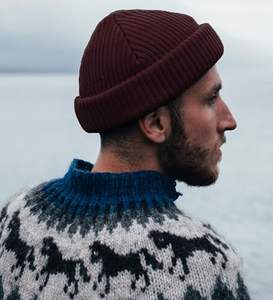 Venta al por mayor Beanie Hat Invierno Pescador Gorros Hombres Mujeres Lana Acrílico Punto Pescador Beanie Cap Unisex - Product Image 3