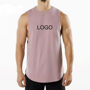 Mens Gym Knitted sleeveless running 100% Cotton <b>Tank</b> <b>Tops</b> Shirts solid O-neck Muscle bodybuilding Tee VestM-3XL - Product Image 5