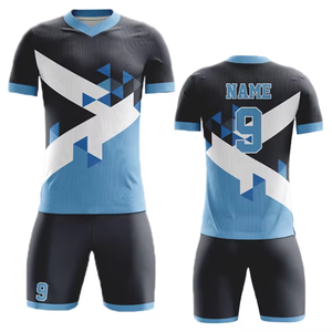 Ensembles d'uniformes de football en tissu respirant de haute qualité pour jeunes hommes Logo personnalisé Design et nom pour l'entraînement - Product Image 3