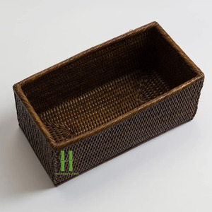 Hot Product Handwoven Rattan <b>Storage</b> <b>Basket</b> For Home Organization Natural Decorative Bin For <b>Shelves</b> Or Closet From Vietnam - Product Image 5