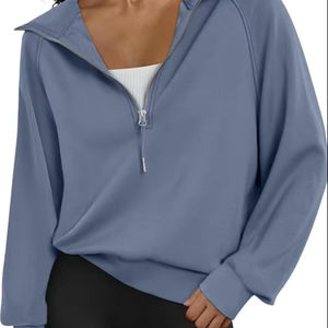 Diseñador y mujer cremallera Sudadera con capucha Vintage sólido patrón impreso cremallera superior sudadera transpirable Unisex algodón poliéster sudaderas con capucha - Product Image 1