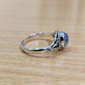 Meilleures ventes Bague en argent et pierres précieuses de style classique Pierre de lune brillante directe de l'Inde grossistes pour les mariages et les fêtes - Product Image 3