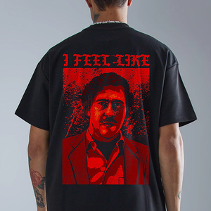 เสื้อยืดผ้าฝ้าย300GSM 260GSM กล่องทรงโอเวอร์ไซส์สำหรับผู้ชายเสื้อยืดบ็อกซี่แบบลำลองออกแบบได้ตามที่ต้องการ - Product Image 2