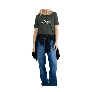 เสื้อผ้ากีฬาแบบปรับแต่งได้สำหรับใช้ในยิม วิ่งออกกำลังกาย OEM/ODM เสื้อยืดกีฬาผู้หญิงคุณภาพสูง ระบายอากาศ แห้งเร็ว ดีไซน์เรียบง่าย - Product Image 2