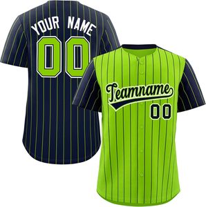 Jersey de béisbol bordado, aparejos de sarga abotonada, uniforme de softball, camisa de equipo personalizada, malla transpirable, ajuste que absorbe la humedad - Product Image 4