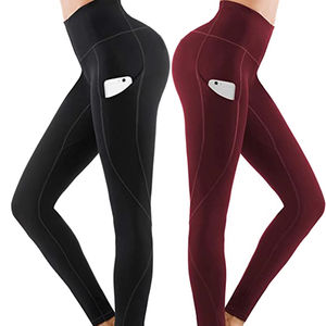 Legging de fitness pour femmes Legging respirant à taux de gros personnalisé en différentes couleurs poches latérales Vêtements de yoga et de fitness - Product Image 4