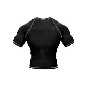 Camiseta de Compresión de Manga Corta Personalizada de Alta Calidad, Camiseta Deportiva Lisa, Camiseta Deportiva con Logotipo Personalizado para Hombre - Product Image 6