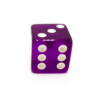 Dés en acrylique polyédriques carrés au design tendance avec accents colorés pour jeux de D&D – Vente en gros