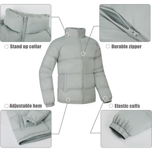 Chaquetas acolchadas personalizadas para hombre, abrigo de invierno acolchado, resistente al agua de moda ropa de calle, suministro directo de fábrica - Product Image 6