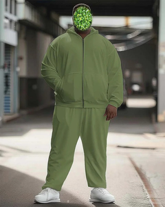 Prix usine noir couleur survêtements hommes grande taille survêtements respirant grande taille nouveau Style d'hiver hommes survêtements mode - Product Image 3