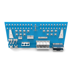 Wall Mounted Metal Pegboard Organizer with Accessories <b>Tool</b> <b>Holders</b> Hooks Shelves OEM Customizable Multi-functional Storage - Product Image 3
