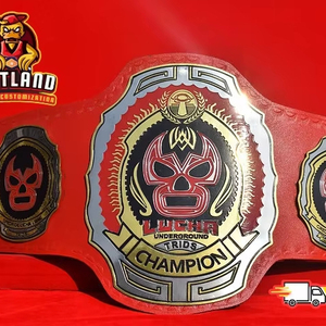 Lucha Underground Trios Championship Ceinture Taille Adulte en Zinc 2mm 4mm - Product Image 1