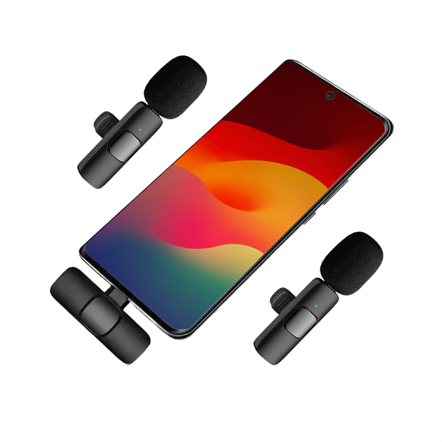 Wholesale Cheap Price K8 K9 Portable Mini Clip on Phone Microphone Wireless Lavalier Lapel Microphones for Mobile Phone