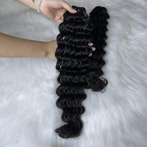 Prêt à expédier 100% paquets de cheveux vierges vietnamiens Deep Wave Extensions de cheveux humains de l'usine du Vietnam - Product Image 4