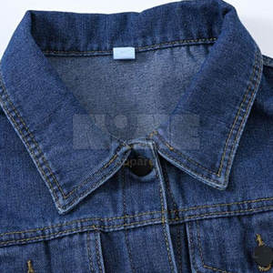 แจ็กเก็ตยีนส์ของผู้หญิงผ้าฝ้าย100% ดีไซน์ตามสั่งน้ำหนักเบาลวดลายสีพื้นถักสำหรับฤดูหนาว - Product Image 3