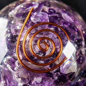 Pyramide sphérique en quartz bleu sculpté en gros, Feng Shui, amour, guérison énergétique, protection contre les ondes électromagnétiques, décoration de la maison - Product Image 2