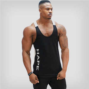 Camiseta de entrenamiento de gimnasio de algodón personalizada para hombre, camiseta de entrenamiento atlético, camiseta sin mangas para culturismo, chaleco muscular de talla grande - Product Image 3