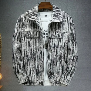 Veste en jean pour hommes, couleur pure, pour l'hiver, revers simple boutonnage, décoration quotidienne, manteaux décontractés, nouveauté pour l'été - Product Image 6