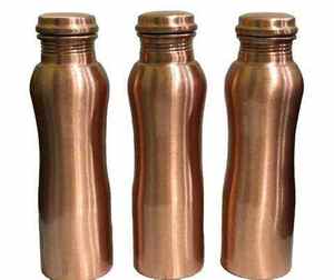 High On Trend New Copper <b>Bottle</b> for Home School Office <b>Gym</b> Outdoor Drinking <b>Water</b> Usage Pure Solid Copper <b>Bottle</b> In Simple Style - Product Image 5