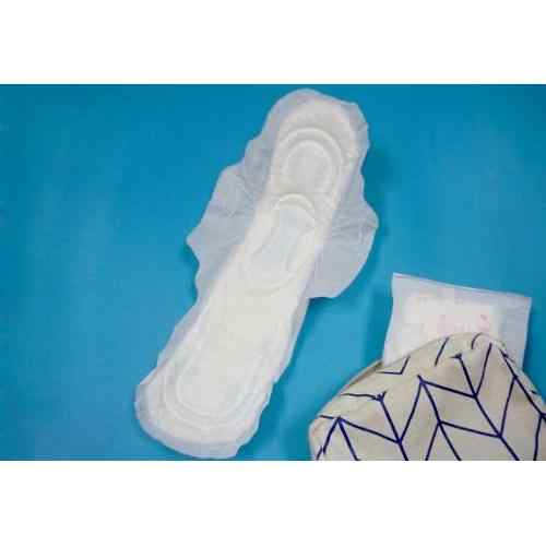 Heavy Flow Absorbent Biodegradable Nonwoven Fabric Winged Sanitary Napkins Super Absorbent Hygienic Napkins with Free Samples