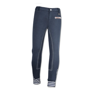 Pantalones ecuestres de asiento completo Jodhpurs para montar a caballo Diseño duradero y elástico para niños - Product Image 1