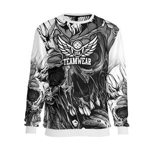 เสื้อกันหนาวมีฮู้ดสำหรับผู้หญิงเสื้อสเวตเชิ้ตคอตตอนคอกลมจัมเปอร์โอเวอร์ไซส์ลายนูนออกแบบได้ตามต้องการ - Product Image 6