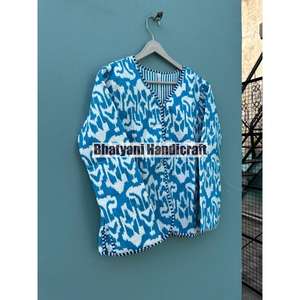 แจ็กเก็ตผ้าฝ้ายบุสองชั้นสำหรับผู้หญิง, เสื้อแจ็กเก็ตสไตล์โบฮีเมียนทำด้วยมือเสื้อโค้ทของขวัญวันหยุดกระดุมใกล้ชิดสำหรับผู้หญิงของขวัญ - Product Image 3