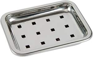 Boîte à savon rectangulaire en acier inoxydable, boîte à savon rectangulaire en acier inoxydable - Product Image 5