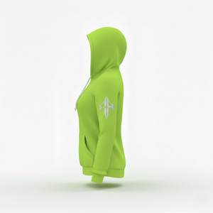 Sweat à capuche intégral pour femme en molleton 100% coton de qualité supérieure, 300g, séchage rapide, respirant, décontracté pour l'hiver - Product Image 2