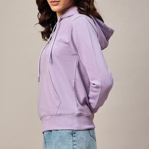 Venta al por mayor personalizable logotipo pesado Sudadera con capucha de lana para las mujeres de invierno nuevo casual con capucha superior con técnicas impresas - Product Image 4