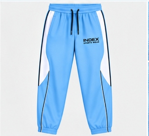 Chándal Azul para Hombre INDEX, Estilo Deportivo con Cierre Completo y Rayas Blancas, Corte Regular, Ropa de Otoño, Poliéster Transpirable - Product Image 4