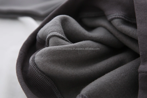 Sweat-shirt en molleton de coton épais de luxe, impression de lettres personnalisées, col montant vintage, sweat-shirt en molleton français pour hommes - Product Image 5