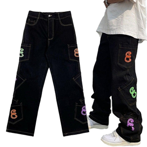 Low Moq Venta caliente moda Retro marrón pantalón lavado gradiente adelgazamiento alta calidad pierna recta pantalón Casual Jeans para hombres OEM - Product Image 1