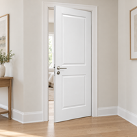 Porte intérieure moderne en bois massif à 2 panneaux, pré-peinte en blanc, de style américain, 30x80'', pour maison