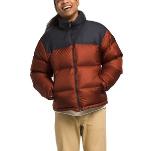 Manteau d'hiver chaud et épais pour hommes manteau de bouffante de logo personnalisé de couleur unie pour l'extérieur en gros - Product Image 1