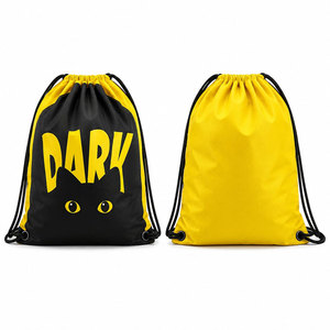 Sac à dos de sport unisexe léger et durable en polyester écologique avec cordon de serrage, collection BIG TEN APPAREL - Product Image 1