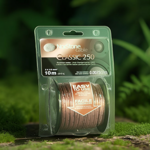 Cable de Audio Transparente Clásico CL250 de 10m, Fibra Óptica Coaxial, Conectores TRS de 3.5mm y 6.35mm, Blindaje de Trenzado Verde de 2.5mm para Autos - Product Image 3