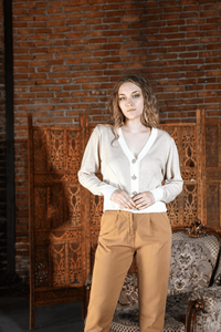 Cárdigan de Punto Irmak Kerekli para Mujer, Cárdigan de Punto con Botones de Perla, Conjunto de Cárdigan de Punto, Chándal para Mujer, Informal, Holgado - Product Image 2