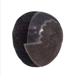 Perruque en cheveux humains Q6 Yaki, toupet pour homme, cheveux vierges Remy, trame unique, Bangladash Naturalizer Curl Bonnet, extension de cheveux Remi - Product Image 6