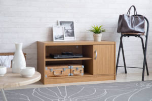 <b>Modern</b> DIY <b>TV</b> <b>Stand</b> with Convenient Storage for Living Room Home Furniture Particle Board/MDF Material - Product Image 3