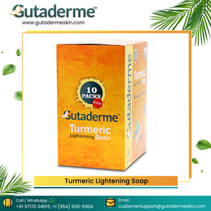 Private Label Herbal <b>Whitening</b> Face Care <b>Soap</b> Natural and Organic Anti-Acne and Anti-Aging Gutaderme Turmeric Skin Care - Product Image 5