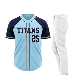 Uniforme de baseball décontracté de qualité supérieure, design personnalisé, respirant, séchage rapide, 100% polyester, vêtements de sport pour hommes, nouveau modèle - Product Image 5