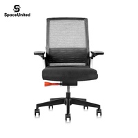 Chaise de bureau pivotante en maille de nylon, vente en gros d'usine SpaceUnited, chaise de bureau ergonomique