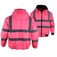 2025 haute visibilité chantier de construction veste de sécurité vêtements de travail de sécurité réfléchissants pour hommes sur mesure Hi Vis Bomber Jacket