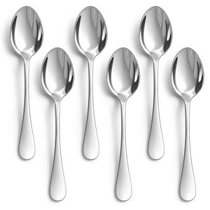 20 cucharas para sopa de acero inoxidable, 20 x 4,4 cm, duraderas y fáciles de limpiar - Product Image 1