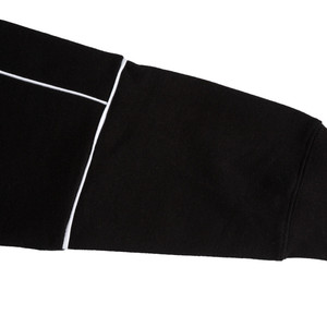 Sudadera con capucha con paneles de tuberías a la moda unisex, Jersey de algodón personalizado con diseño de costura en contraste - Product Image 5